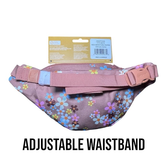 ✨ BRAND NWT Jansport Fifth Avenue Waistpack SEGO CANYON FLORAL MOUNTAIN bum bag - Picture 2 of 10